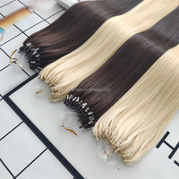 Extension de cheveux naturels, livraison gratuite, prix de gros, Nanoring Hair, Microlink Hair, Extension de cheveux humains, Double étiré, Long Micro anneau naturel