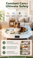 Lit surélevé intelligent pour animaux de compagnie, température constante, coussin confortable et lavable, pour chats et chiens, mobilier d'intérieur pour animaux – Vente en gros usine