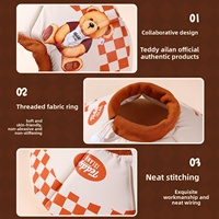 Nouveau collier éthylatoire anti-léchage et anti-morsure, imperméable, réglable, en éponge, pour chats et chiens, Teddy Island