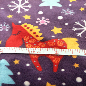 Tissu Minky 100% polyester avec impression numérique personnalisée, pour couvertures 200gsm/240gsm/280gsm - Product Image 5
