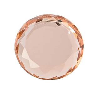 Cuentas de Joyería Facetadas Redondas de Cristal Bronceado de 25 mm - Product Image 1