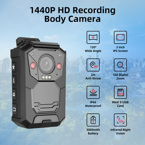 Mini caméra corporelle haute résolution 1440P avec Wi-Fi et Bluetooth, étanche IP66, caméra de sécurité portable pour l'enregistrement - Product Image 2