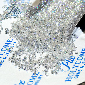 Holycome Gmestones sciolti prezzo di fabbrica passato <span class=keywords><strong>Tester</strong></span> di diamanti Moissanite 0.7-2.9mm DEF/VVS chiarezza taglio rotondo mischia Moissanite - Product Image 5