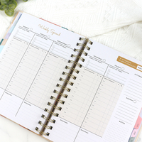 Coffret Cadeau Luxe Personnalisable 2026 – Carnet Spirale OEM, Journal de Bureau Noir A5 avec Boîte