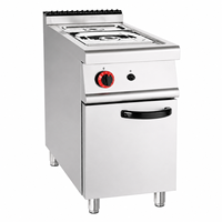 Bain-marie commercial à gaz avec armoire, chauffe-plats pour buffet, équipement de cuisine de restaurant, OEM ODM, directement de l'usine