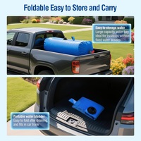 Réservoir d'eau pliable en bâche PVC tissée 1000D, imperméable et anti-UV, avec robinet, pour camping, urgence et sécheresse