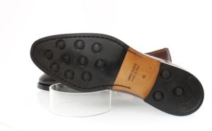 Chaussures décontractées de bureau en cuir à bout fleuri pour hommes, de marque FLECS, fabriquées en Italie - Product Image 2