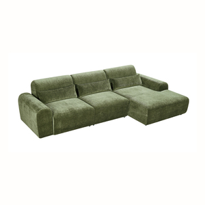 Juego de Sofá Cama Eléctrico Retráctil de Lujo de Alta Calidad, Sofá de Sala de Estar con Interior de Terciopelo y Estructura de Madera - Product Image 4