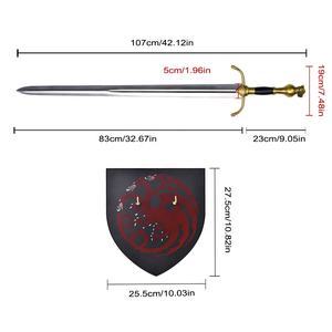 107cm 1:1 Original 440ss hoja espada Real arma TV <span class=keywords><strong>Juego</strong></span> <span class=keywords><strong>de</strong></span> <span class=keywords><strong>tronos</strong></span> Rhaegar Targaryen espada réplica - Product Image 2