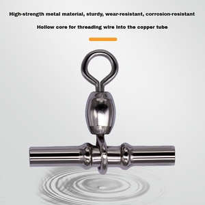 Émerillons <span class=keywords><strong>de</strong></span> <span class=keywords><strong>pêche</strong></span> à <span class=keywords><strong>la</strong></span> ligne croisée en acier inoxydable et laiton <span class=keywords><strong>de</strong></span> haute qualité, 30 mm, à trois voies, pivotants, pour eau salée, garantie 3 ans - Product Image 3