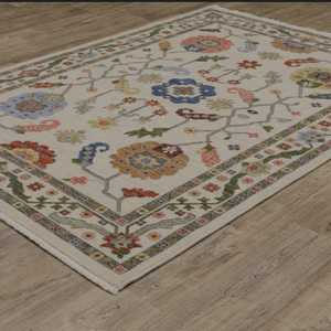 Tapis en laine noués à la main belle ivoire flou vert tailles personnalisables Style moderne salon espace de prière belles couleurs - Product Image 4