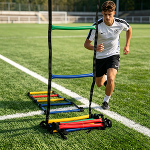 Escalera <span class=keywords><strong>de</strong></span> Agilidad <span class=keywords><strong>de</strong></span> PVC, Escalera <span class=keywords><strong>de</strong></span> Entrenamiento <span class=keywords><strong>de</strong></span> Velocidad para Fútbol, Portátil, con Bolsa <span class=keywords><strong>de</strong></span> Transporte, para Adolescentes, Niños, <span class=keywords><strong>Nivel</strong></span> <span class=keywords><strong>Profesional</strong></span> - Product Image 6