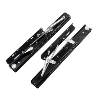 รางเลื่อนอลูมิเนียมแบบซ่อน ยี่ห้อ GQK สำหรับติดตั้งด้านข้างโต๊ะ ปรับความยาวได้ - Product Image 1