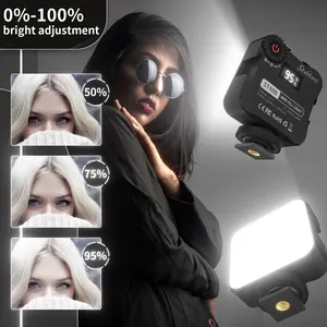 6500K luce bicolore per videocamera fotografia per telefono cellulare luce di riempimento 2000mAh luce Video ricaricabile a LED con Clip