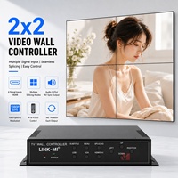 Controlador de Video Wall HDMI 2x2, Procesador de Pantalla para 4 Televisores, Reproductor Multimedia USB, Controlador de Pantalla HDMI VGA DVI