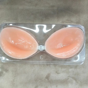 Invisible auto-adhésif Silicone poitrine pétales fermeture avant Gel dos nu épais Massage tasse Sexy <span class=keywords><strong>femme</strong></span> intimes accessoires - Product Image 3