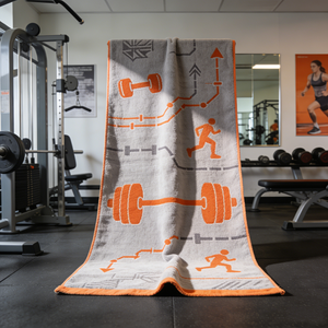 Toalla de Gimnasio de Microfibra Reutilizable, Ecológica, de Secado Rápido, con Impresión Personalizada y Logotipo, Muestra Gratis Disponible - Product Image 1