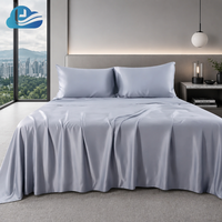 Parure de draps en tissu Lyocell naturel, certifiée OEKO-TEX et approuvée GOTS, 400TC, tissage estival, confort rafraîchissant