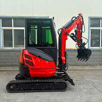 Mini-excavatrice compacte hydraulique certifiée CE EPA pour le développement de sites agricoles, les travaux de rénovation paysagère, 2 tonnes, 3 tonnes