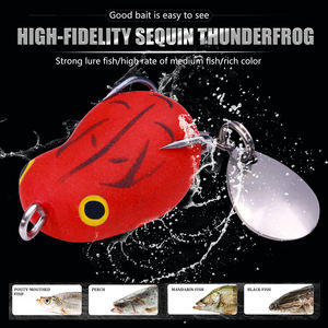 HENGJIA 2.5CM 2.9g leurre grenouille avec lame en métal leurre de pêche grenouille souple leurre en plastique - Product Image 3