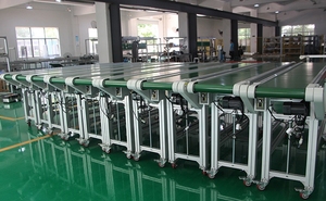 Nhà Máy Tùy Chỉnh Hoạt Động Tự Động PVC Vành Đai Băng Tải Kiểm Soát Tốc Độ Màu Xanh Lá Cây Băng Tải Vành Đai Hệ Thống Máy Dây Chuyền Sản Xuất - Product Image 6
