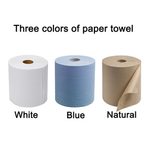 Giá rẻ nhất giá khăn giấy cao absorbency tùy chỉnh Trinh bột giấy 20 ''jumbo cuộn đa mục đích tay khăn giấy cuộn - Product Image 2