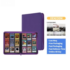 FUXI Album de cartes à collectionner en cuir PU à 9 pochettes pour plus de 360 cartes Pokémon, K-Pop, TCG et cartes sportives - Product Image 1