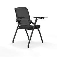 Chaise de formation empilable avec tablette d'écriture, fabrication OEM/ODM, chaise de conférence en maille durable pour la formation et les séminaires d'entreprise