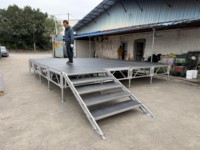 Sistema de Fijación Seguro de Aleación de Aluminio, Plataforma Portátil para Escenarios al Aire Libre, Ligera y Fácil de Instalar, Ideal para Conciertos y Bodas