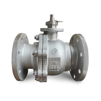 Válvula de bola con extremo de brida KXC certificada ISO CE, cuerpo CF8, tipo de 2 piezas con actuador hidráulico DN40-DN600, medios de base personalizables OEM