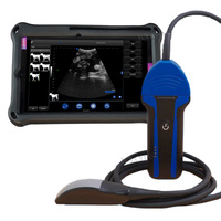 LHWBS104 Ultrasons sans fil vétérinaires avec moniteur de tablette Sonde convexe rectale à ultrasons vétérinaire