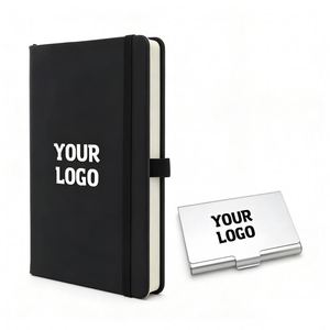 Wholesale Personalized Custom Logo Business Gift Promo A5 A6 80 <b>Sheets</b> Pu Leather Notebook With Pen Holder - Product Image 1