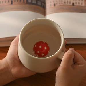 <span class=keywords><strong>Tasse</strong></span> en céramique créative 3D écologique pour animaux avec <span class=keywords><strong>champignon</strong></span> et écureuil Design multidimensionnel pour café ou boissons - Product Image 4