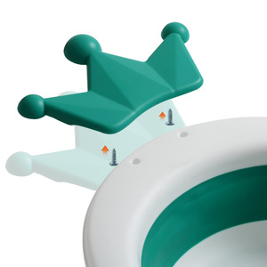 Bassin de lavage pliable portable pour bébé, 32 cm, en plastique, multifonction, pour nouveau-nés et nourrissons - Product Image 2