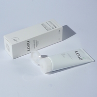 Tube cosmétique vide personnalisé en PE souple 100g/120ml pour crème nettoyante visage et masque facial, emballage en tube souple avec étiquetage et boîte