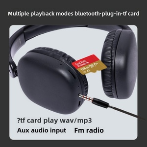 NIA หูฟังบลูทูธไร้สายแบบครอบหูอเนกประสงค์พร้อมไฟ LED ตัวแสดงสถานะแบตเตอรี่ตัวเลือกการขายส่งที่มีมูลค่าสูง - Product Image 3