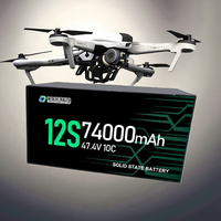 Qiqi 74000mAh 67000mAh 6S/23.7V 12S/47.4V 14S/55.3V 18S/71.1V 24S/94.8V Drone batterie au lithium-ion à semi-conducteurs