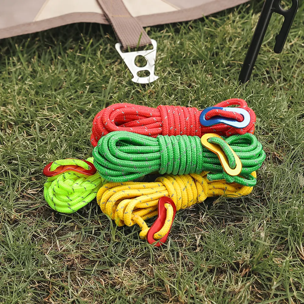 Wholesale Parachute Cord 550 Lbs Rope Lanyard Tent Rope For Hiking Camping