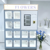 Distributeur de fleurs écologique et efficace avec batterie solaire et moniteur d'énergie