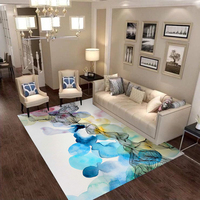 Tapis imprimé 3D style abstrait, couleur or et blanc, tapis et carpettes sur mesure, fournisseur chinois