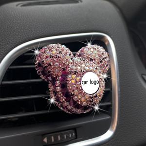 Ambientador de Coche con Logotipo de Coche Personalizado Más Vendido, Clip de Salida de Aire Acondicionado con Pedrería, Decoración, Perfume para Coche, Difusor de Fragancia - Product Image 3