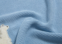Couverture tricotée biologique motif mouton, couvre-lit moelleux en mousseline pour enfants, Crochet doux