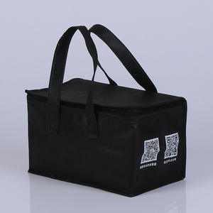 Bolsa de almuerzo impermeable térmica con aislamiento personalizado ecológico, cremallera impresa, forro de papel de aluminio, comida, cerveza, entrega de comestibles - Product Image 6