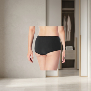 ASAP Comfortable Breathable Quick Dry Soft <b>Men's</b> Unisex <b>Underwear</b> Solid Black Wingless Pe Film Backsheet Single Layer Customized - Product Image 4