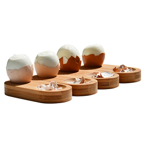 ถ้วย2024ใส่ไข่ทำจากไม้ไผ่แข็งกันตก, เป็นมิตรกับสิ่งแวดล้อมเหมาะสำหรับใส่ไข่ต้มในบ้านอาหารเช้า - Product Image 4