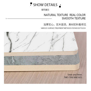 Tấm ốp tường ván sợi WPC hiện đại, phủ màng PVC PET, thiết kế đá cẩm thạch, chống thấm, chống ẩm, dùng cho khách sạn - Product Image 4