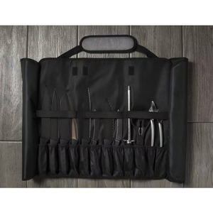 Free sample Chef Knife <b>Roll</b> BagCustom Knife Slots Heavy Duty Waterproof Waxed Canvas <b>Bag</b> Portable Chef Knife <b>Roll</b> <b>Bag</b> - Product Image 5