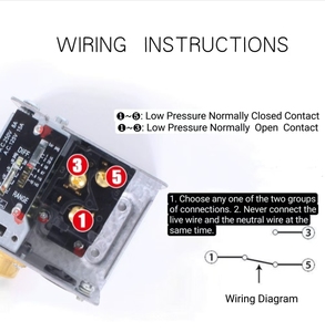 JIRS normalmente sensore di pressione del commutatore di pressione del differenziale di pressione dell'acqua di controllo del livello dell'acqua bassa - Product Image 4