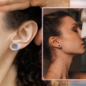 Silikon-Tunnele Silikon-Maße flexible Ohr-Tunnel-Stäpfe doppelt ausgestellte Ohr-Maße Stecker flexibles Dehnungs-Ohr-Piercing - Product Image 6