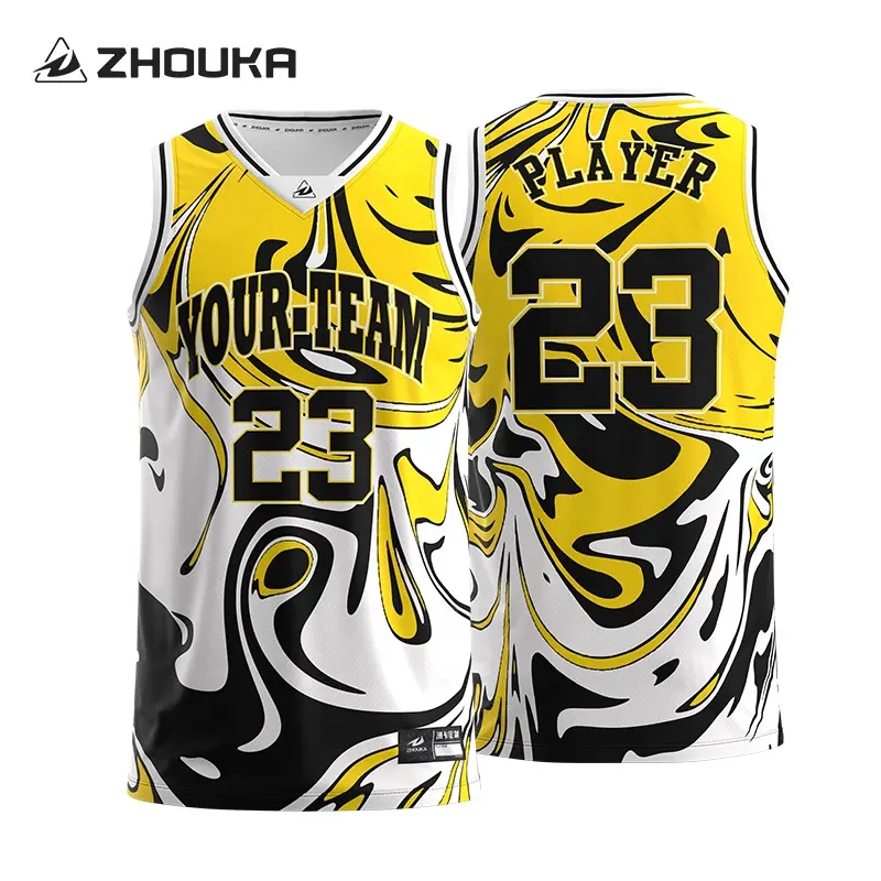 Oem Custom Design Kleur Mode Sport Stijl Basketbal Jersey Tops Shirt Aangepast Mannen Basketbal Uniform Singlet